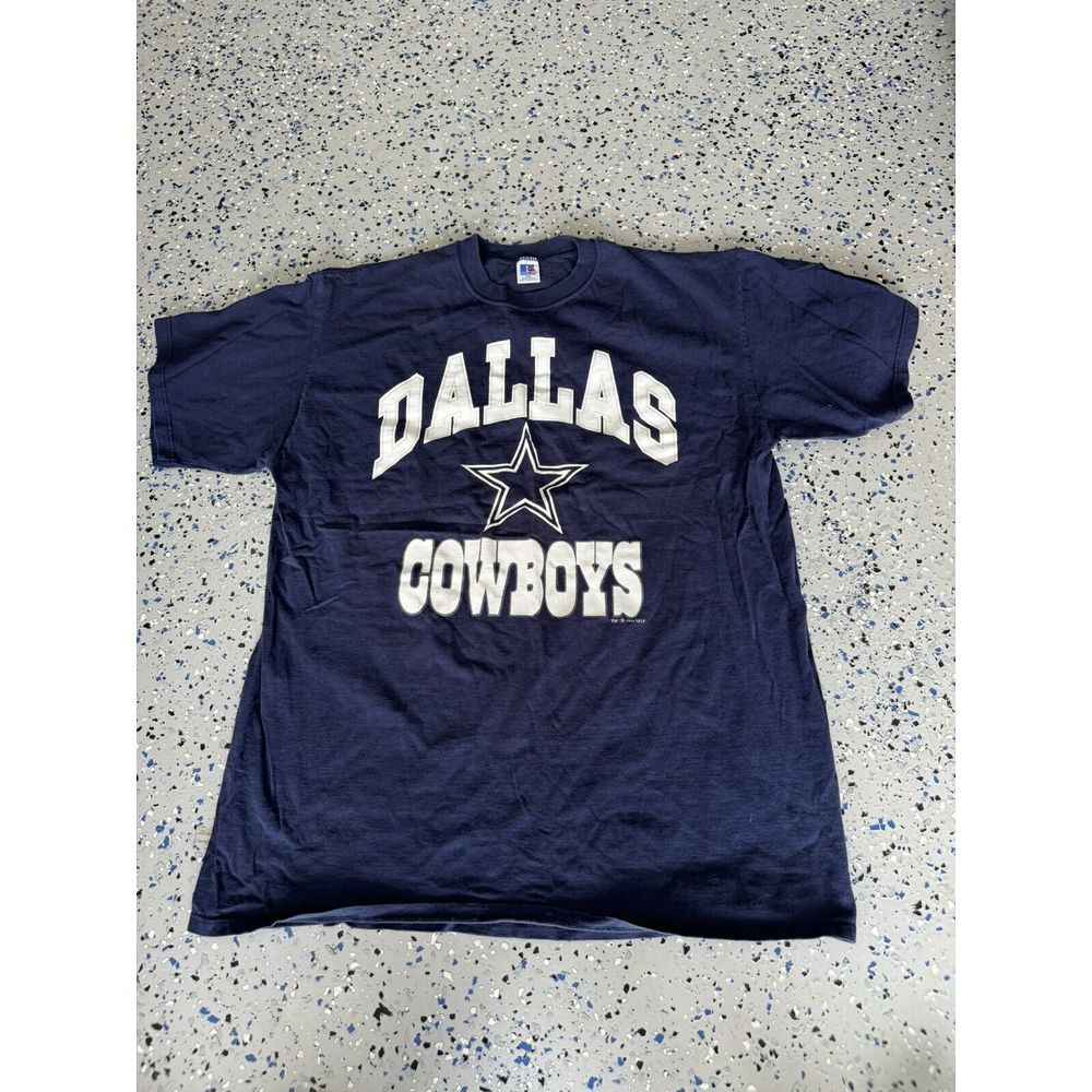 VTG 1994 Dallas Cowboys‎ Russell Athletic Spellout NFL Football T Shirt Sz 2XL